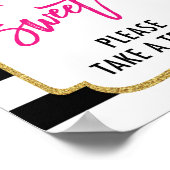 Liefde Is Zoete Bloem Bruidsfeest Favorieten Bord Poster (Hoek)