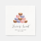 Liefde is zoete bruidsmeestuin uitnodiging servet (Voorkant)