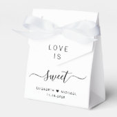 Liefde Is Zoete Bruiloft Bedankdoosjes (Voorkant Zijde)
