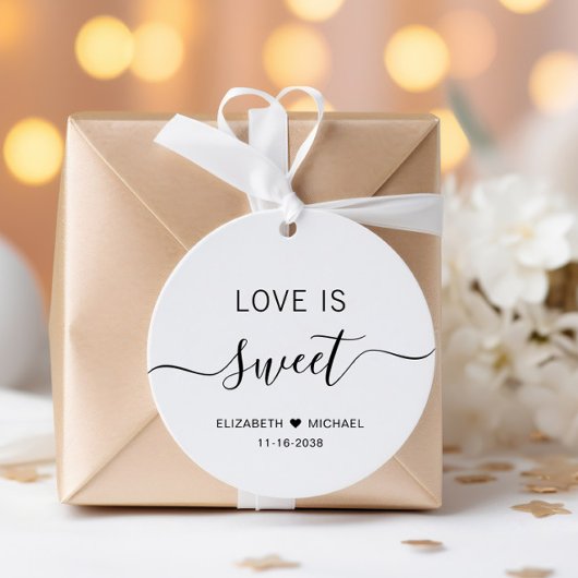 Liefde Is Zoete Bruiloft Bedankjes Labels
