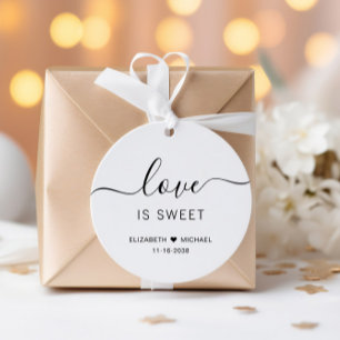 Liefde Is Zoete Bruiloft Bedankjes Labels