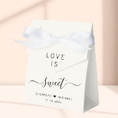 Liefde is zoete crème bruiloft bedankdoosjes