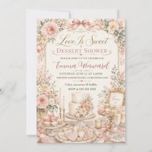 Liefde Is Zoete Dessert Shower Kaart