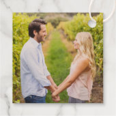 Liefde is zoete elegante trouwmonogram bedankjes labels (Achterkant)