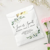 Liefde is Zoete Eucalyptus Bruidsdiner Bedankzakje (Gezegeld)