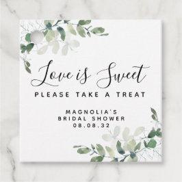 Liefde is Zoete Eucalyptus Bruidsfeest Bedankjes Labels