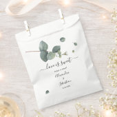 Liefde is zoete eucalyptus bruiloft zoete traktati bedankzakje (Geknipt)