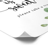 Liefde Is Zoete Groene Verrukking Eucalyptus Bord Poster (Hoek)