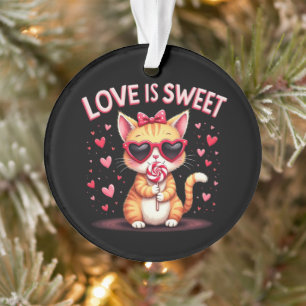 Liefde is zoete heerlijke momenten gevuld met choc ornament