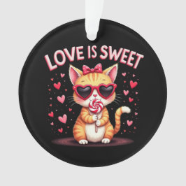 Liefde is zoete heerlijke momenten gevuld met choc ornament