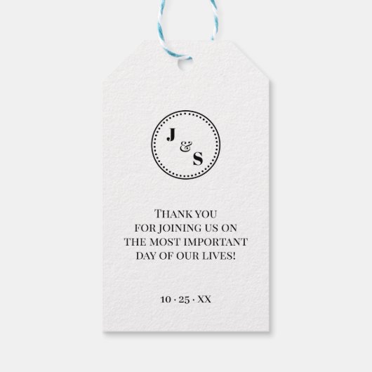 Liefde is zoete minimalistische bruiloft snoep gun cadeaulabel (Achterkant)