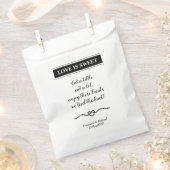 Liefde is zoete nautische bruiloft bedankzakje (Geknipt)