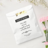 Liefde is zoete nautische bruiloft bedankzakje (Gezegeld)