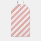 Liefde is Zoete Roze Gouden Script Trouw Monogram Cadeaulabel (Achterkant)