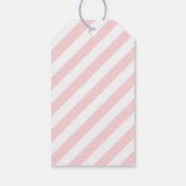 Liefde is Zoete Roze Zwarte Script Trouwgunst Cadeaulabel (Achterkant)