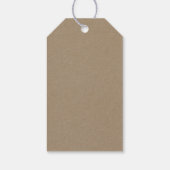Liefde is zoete rustieke Kraft bruiloftsmonogram Cadeaulabel (Achterkant)