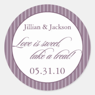 Liefde is Zoete Sticker in het Paars