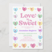 Liefde Is Zoete Valentijnsdag Snoep Bruiloft Kaart (Voorkant)