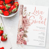Liefde is zoete zomer Boho Blush Roze Kaart