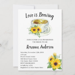 Liefde is zonnebloemen Vrijgezellenfeest Kaart