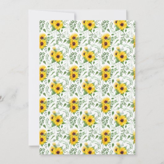 Liefde is zonnebloemen Vrijgezellenfeest Kaart (Achterkant)