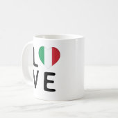 Liefde - Italiaanse vlag Koffiemok (Voorkant links)