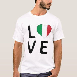 Liefde - Italiaanse vlag T-shirt