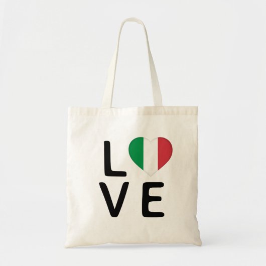 Liefde - Italiaanse vlag Tote Bag (Voorkant)