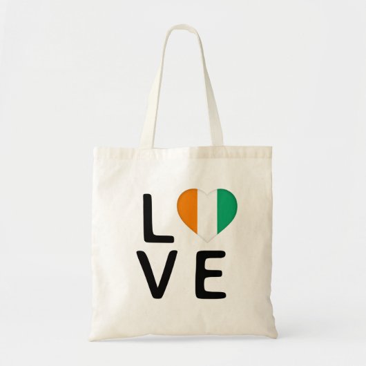 Liefde - Ivoriaanse vlag Tote Bag (Voorkant)