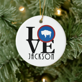 LIEFDE Jackson Wyoming Keramisch Ornament
