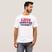 LIEFDE JAHOVAH & ZWARTE MESSIAS ZOON T-shirt (Voorkant volledig)