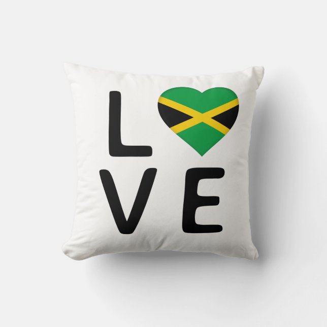 Liefde - Jamaica Flag Kussen (Voorkant)