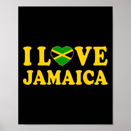 Liefde Jamaica hart trots Jamaicaans Onafhankelijk Poster (Voorkant)