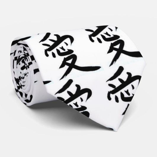 Liefde (Japans) Stropdas (Opgerold)