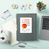 Liefde Japanse Ramen Noodle Minimal Sticker (iPad Cover)