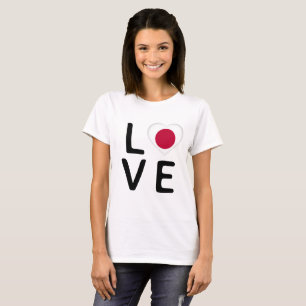 Liefde - Japanse vlag T-shirt