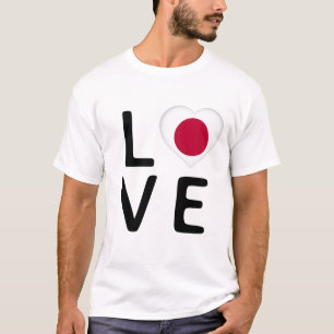 Liefde - Japanse vlag T-shirt