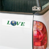 Liefde je aarde bumpersticker (Op Truck)