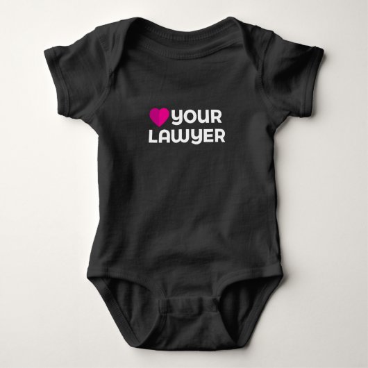 Liefde je advocaat Baby Bodysuit (Voorkant)