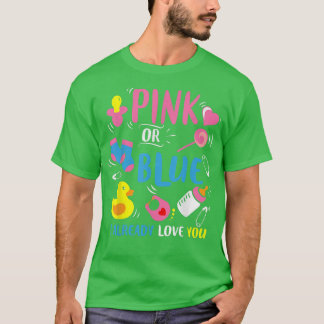 Liefde je Baby Weer roze of blauwe klassieker T-shirt