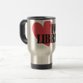 Liefde je bibliotheek reisbeker (Voorkant links)