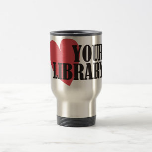 Liefde je bibliotheek reisbeker