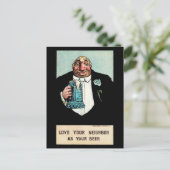Liefde je buurman briefkaart (Staand voorkant)