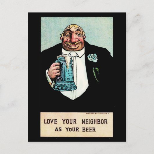 Liefde je buurman briefkaart (Voorkant)