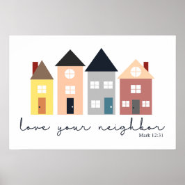 Liefde je buurman poster