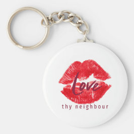 Liefde je buurtcitaat gooit klooiendrankjes sleutelhanger