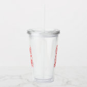 Liefde je haar acryl drinkbeker (Rechts)
