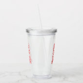 Liefde je haar acryl drinkbeker (Links)