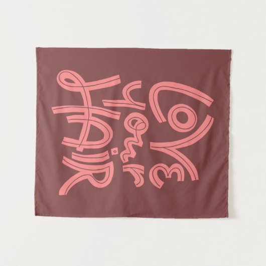 Liefde je haar wandkleed (Voorkant (horizontaal))