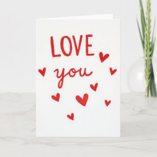 Liefde Je Handgemaakte Valentijnskaart Kaart